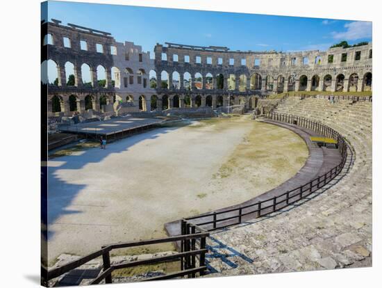 Pula, Istria County, Croatia. The Roman amphitheatre.-null-Stretched Canvas