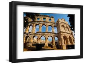 Pula, Istria County, Croatia. The Roman amphitheatre.-null-Framed Photographic Print