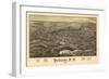 Pulaski, New York - Panoramic Map-Lantern Press-Framed Art Print