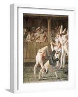 Pulcinella and the Tumblers-Giovanni Battista Tiepolo-Framed Art Print