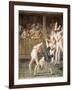 Pulcinella and the Tumblers-Giovanni Battista Tiepolo-Framed Art Print