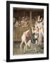 Pulcinella and the Tumblers-Giovanni Battista Tiepolo-Framed Art Print