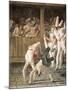Pulcinella and the Tumblers-Giovanni Battista Tiepolo-Mounted Art Print