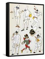 Pulcinella, Commedia Dell'Arte Character, Italy, 20th Century-null-Framed Stretched Canvas