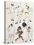 Pulcinella, Commedia Dell'Arte Character, Italy, 20th Century-null-Stretched Canvas