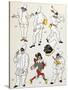 Pulcinella, Commedia Dell'Arte Character, Italy, 20th Century-null-Stretched Canvas