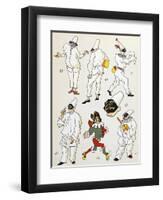 Pulcinella, Commedia Dell'Arte Character, Italy, 20th Century-null-Framed Giclee Print