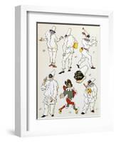 Pulcinella, Commedia Dell'Arte Character, Italy, 20th Century-null-Framed Giclee Print