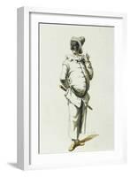 Pulcinella in 1700-Maurice Sand-Framed Giclee Print