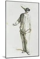 Pulcinella in 1800-Maurice Sand-Mounted Giclee Print