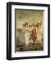 Pulcinella in Love, c.1793-Giandomenico Tiepolo-Framed Giclee Print