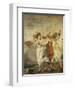 Pulcinella in Love, c.1793-Giandomenico Tiepolo-Framed Giclee Print