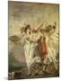 Pulcinella in Love, c.1793-Giandomenico Tiepolo-Mounted Giclee Print
