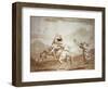 Pulcinella Kidnapped by the Centaur-Giandomenico Tiepolo-Framed Giclee Print