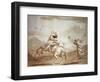 Pulcinella Kidnapped by the Centaur-Giandomenico Tiepolo-Framed Giclee Print