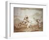 Pulcinella Kidnapped by the Centaur-Giandomenico Tiepolo-Framed Giclee Print