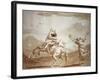 Pulcinella Kidnapped by the Centaur-Giandomenico Tiepolo-Framed Giclee Print