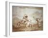 Pulcinella Kidnapped by the Centaur-Giandomenico Tiepolo-Framed Giclee Print