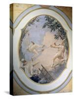 Pulcinella on a Swing, 1797-Giandomenico Tiepolo-Stretched Canvas