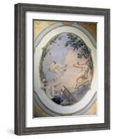 Pulcinella on a Swing, 1797-Giandomenico Tiepolo-Framed Giclee Print