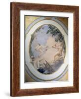 Pulcinella on a Swing, 1797-Giandomenico Tiepolo-Framed Giclee Print