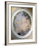 Pulcinella on a Swing, 1797-Giandomenico Tiepolo-Framed Giclee Print