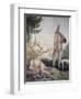 Pulcinella on Holiday-Giandomenico Tiepolo-Framed Giclee Print