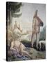 Pulcinella on Holiday-Giandomenico Tiepolo-Stretched Canvas