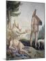 Pulcinella on Holiday-Giandomenico Tiepolo-Mounted Giclee Print