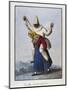 Pulcinella on Old Woman's Back, Italy, 19th Century-null-Mounted Giclee Print