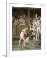 Pulcinella with Acrobats, c.1793-Giandomenico Tiepolo-Framed Giclee Print