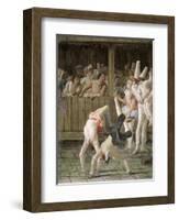 Pulcinella with Acrobats, c.1793-Giandomenico Tiepolo-Framed Giclee Print