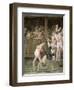 Pulcinella with Acrobats, c.1793-Giandomenico Tiepolo-Framed Giclee Print