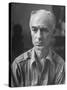 Pulitzer Prize Winning Reporter, Ernie Pyle, Modeling for a Sculptor-null-Stretched Canvas