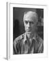 Pulitzer Prize Winning Reporter, Ernie Pyle, Modeling for a Sculptor-null-Framed Photographic Print