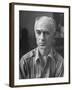 Pulitzer Prize Winning Reporter, Ernie Pyle, Modeling for a Sculptor-null-Framed Photographic Print