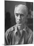 Pulitzer Prize Winning Reporter, Ernie Pyle, Modeling for a Sculptor-null-Mounted Photographic Print
