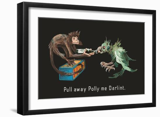 Pull Away Polly-null-Framed Art Print