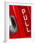 Pull Sign from a Red Telephone Booth - London - UK - England - United Kingdom - Europe-Philippe Hugonnard-Framed Photographic Print