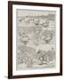 Pulla Fishing on the Indus-V.a. Poirson-Framed Giclee Print