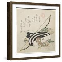 Pulling a Bow, C. 1815-Kubo Shunman-Framed Giclee Print