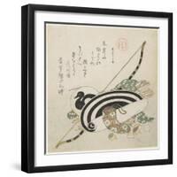 Pulling a Bow, C. 1815-Kubo Shunman-Framed Giclee Print