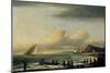 Pulling in the Nets, Teignmouth-Thomas Luny-Mounted Giclee Print