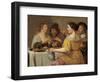 Pulling of the Pretzel, Between 1630 and 1640-Jan Van Bijlert-Framed Giclee Print