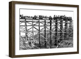 Pulling Out of the Clearcut-Clark Kinsey-Framed Art Print