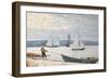 Pulling the Dory, 1880-Winslow Homer-Framed Premium Giclee Print