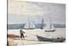 Pulling the Dory, 1880-Winslow Homer-Stretched Canvas