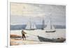 Pulling the Dory-Winslow Homer-Framed Giclee Print