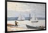 Pulling the Dory-Winslow Homer-Framed Giclee Print