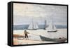 Pulling the Dory-Winslow Homer-Framed Stretched Canvas